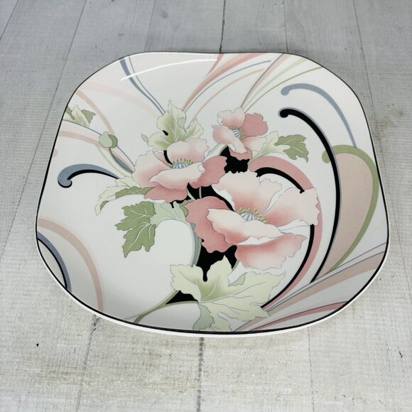 Sango Quadrille ANASTASIA  Andre Richard Floral Oriental Dinner Plates Set of 4 - Picture 8 of 16